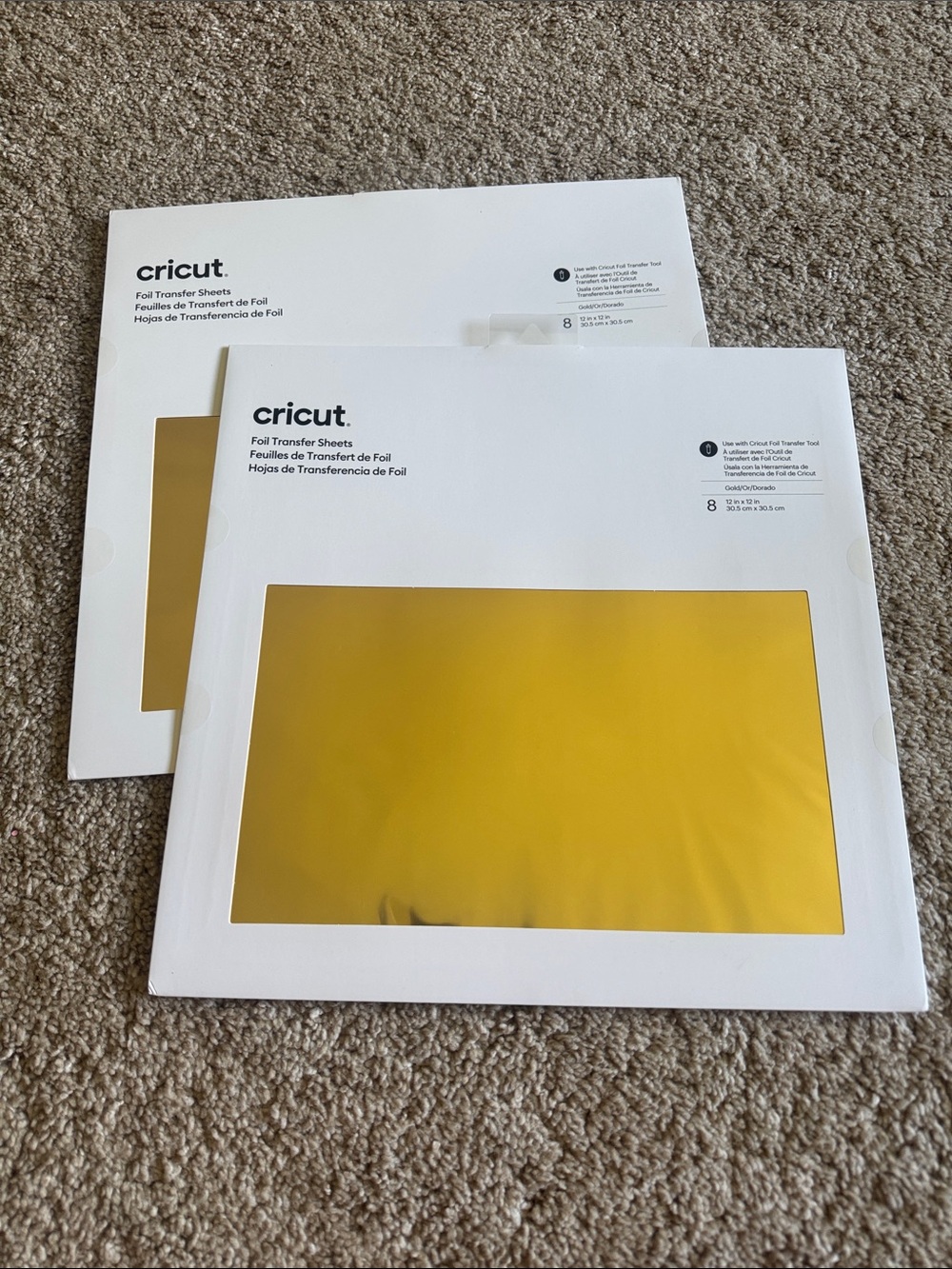 Cricut Gold Foil Transfer Sheets - (2 Packs)